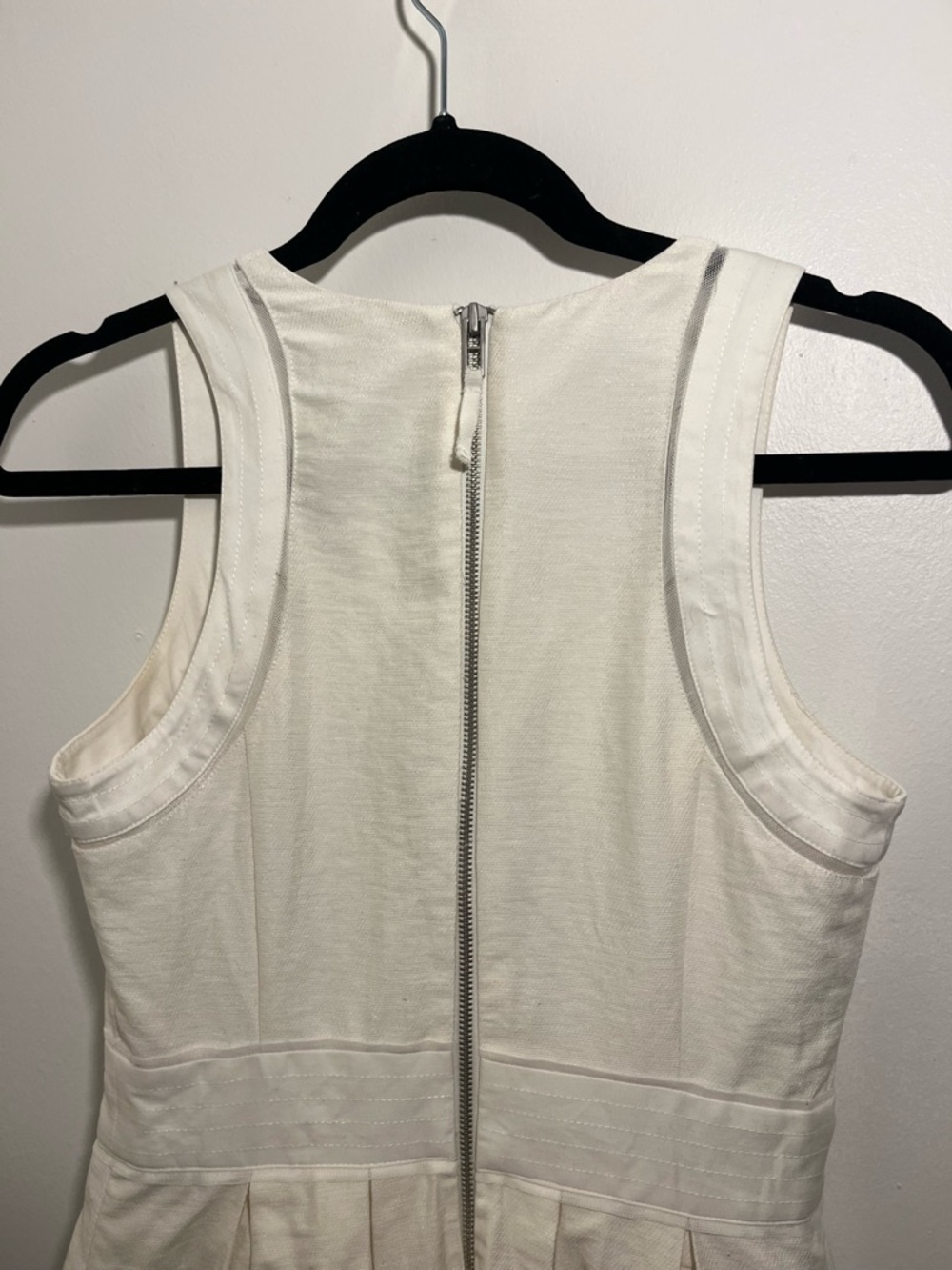 Armani Exchange Cream Textured Sleeveless Dress - Picture 11 of 13